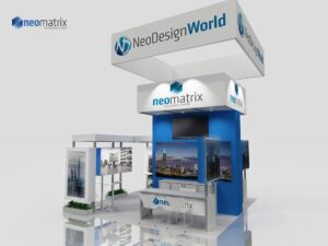 modular booths neomatrix nworld 5 island isla hanging