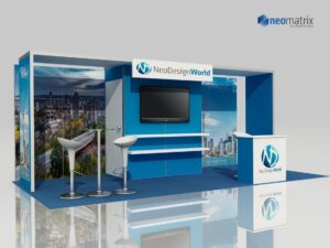 modular booths neomatrix nworld 8 6x3 inline 10x20